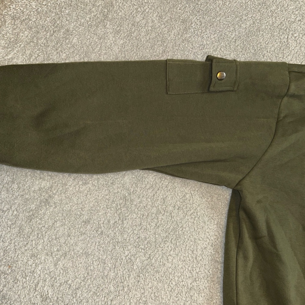 Olive Utility Jacket with Hood - Picture 5 of 7